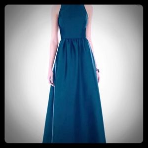 A-Line Alfred Sung Emerald Green Dress